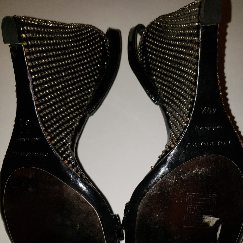 Never worn Burberry studded wedge heel sandal - Picture 6 of 8